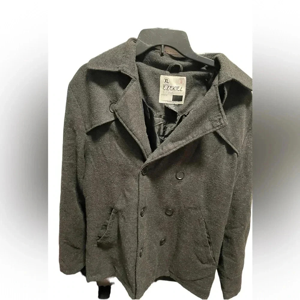 Ezekiel gray jacket coat wool blend size‎ XL